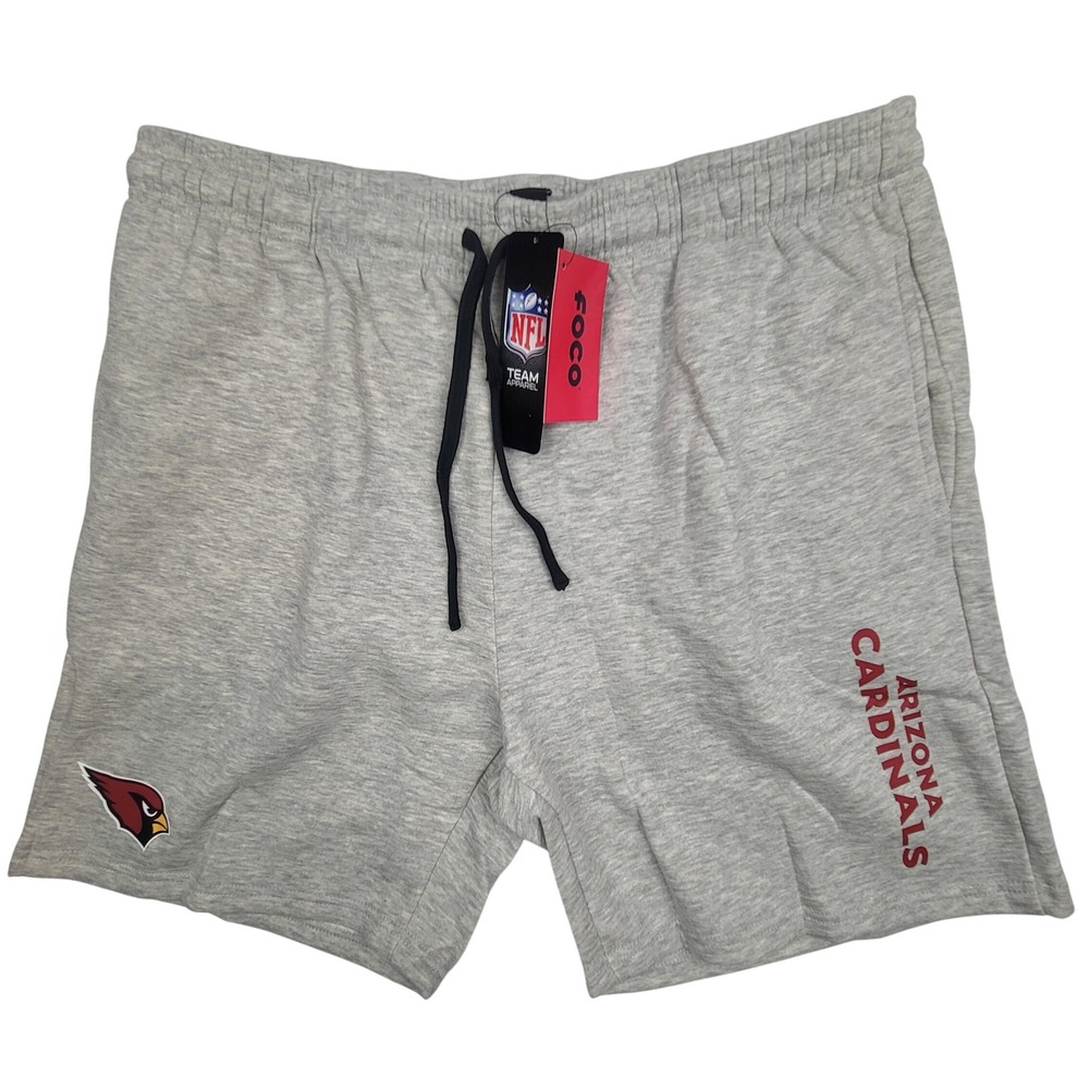 Arizona Cardinals NFL Team Apparel‎ Men's Gray Sweat Fleece Shorts Size 2XL